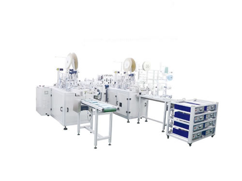 ماكينة إنتاج الكمامات الطبية الأوتوماتيكية